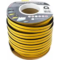 Stomil DGP Serie - Zelfklevende Profiellus Rubberen Dichting - 14x12mm - Zwart - 40m