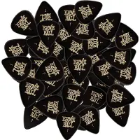 Ernie Ball Prikkers, celluloid, dun, zwart, 144 stuks (144 x), Gitaar plectrums, Zwart