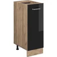 Vicco R-Line Apotheekkast – 30 cm zonder werkblad Zwart hoogglans