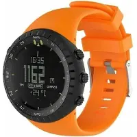 Strap-it Siliconen Smartwatch bandje - Geschikt voor Suunto Core siliconen bandje - oranje - Horlogeband / Polsband / Armband