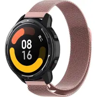 Strap-it Smartwatch bandje Milanese - geschikt voor Xiaomi Mi Watch / Watch S1 / Watch S1 Pro / Watch 2 Pro / S1 Active / Amazfit Pace / Amazfit Stratos 2 / 2s / 3 - roze