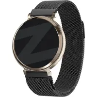 Bandz Milanese Loop band - Milanees smartwatch bandje 14mm met magneetsluiting geschikt voor Garmin Lily 2 (alleen tweede versie) - zwart