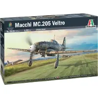 Italeri Modelbouwpakket Vliegtuigen - 2519 Macchi C.205 Veltro - Propeller Vliegtuig Plastic - 1:32 - Modelbouw