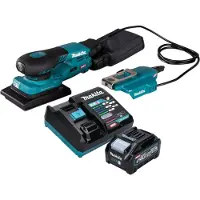 Makita BO 005 CGM101 Accuschuurmachine 40 V max. 80 x 130 mm 3,0 mm slag Borstelloos + 1x oplaadbare accu 4.0 Ah + lader