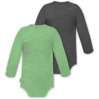 Normani Rompertje/body 'Auckland' grijs / groen / gemengde kleuren