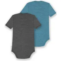Normani Rompertje/body 'Tauranga' blauw / grijs / gemengde kleuren