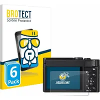 BROTECT Screenprotector 6 Stuks voor Panasonic Lumix DC-TZ99 Beschermglas transparant