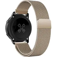 Strap-it Luxe Milanese bandje - geschikt voor Huawei Watch GT 2 42mm / GT 3 42mm / GT 3 Pro 43mm - champagne
