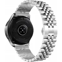 Strap-it Stalen Jubilee smartwatch bandje - geschikt voor Fossil Gen 5 / Gen 5e 44mm / Gen 6 44mm - zilver