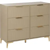 Beliani WALCOTT - Ladekast met 6 lades - Beige - MDF