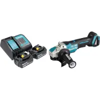 Makita DGA 520 STX1 accu haakse slijper 18 V 125 mm X-LOCK Brushless + 2x accu 5.0 Ah + lader