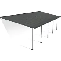 Canopia By Palram Aluminium terrasoverkapping Sierra Palram - Canopia 3 x 9,15 m antraciet Heat Block