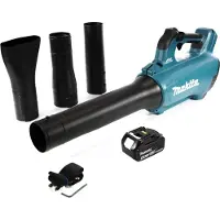 Makita Bladzuiger + bladblazer, DUB 184 M1 Accu blazer 18 V Brushless + 1x accu 4.0 Ah - zonder lader (Oplaadbare batterij, Bladblazer)