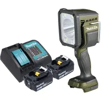 Makita DML 812 SM Akku Handstrahler 18 V 1250 lm LED Olive Grün Outdoor Adventure Sonderedition +