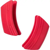 Le Creuset Siliconen Set Van 2 Handvaten Kersenrood 12 x 6 cm