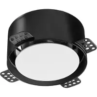 NoShow 2.0 instucbaar designventiel 125mm - toevoer/afvoer - ZWART