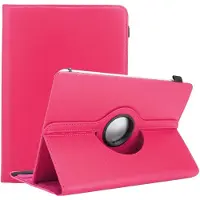 Cadorabo Tablet Hoesje geschikt voor 7" Tablets in ROZE - 360 graden beschermhoes van imitatieleer met standfunctie en elastische band