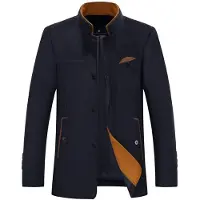 Allthemen Heren Winterjas met opstaande kraag - Zaken Vrijetijdsjas - XXL