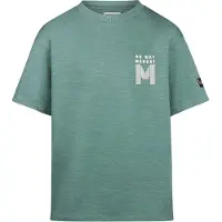 No Way Monday T-shirt groen Jongens Katoen Ronde hals Backprint - maat 164