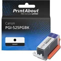 PrintAbout Huismerk Canon PGI-525PGBK Inktcartridge Zwart