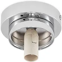 LINDBY Plafondlamp Tavino, dimbaar, chroom / zilver, Woon-/ Eetkamer, metaal, Modern, Plafondlamp badkamer
