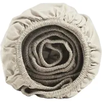 Yumeko Hoeslaken Percal Katoen 140x200 Beige - Eco, Bio & Fairtrade