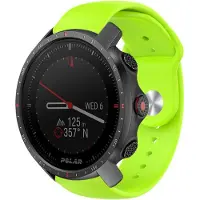 Strap-it Sport siliconen bandje - geschikt voor Polar Vantage M / M2 / M3 / Vantage V3 / Grit X / Grit X Pro / Grit X2 Pro - lichtgroen