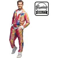 Boland Disco dude trainingspak heren multicolor maat M