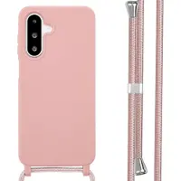 IMoshion Siliconen hoesje met koord voor de Samsung Galaxy A26 - Sand Pink