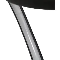 LINDBY plafondventilator Lomata, zwart, stil, Ø 23 cm dimbaar, zwart, Woon-/ Eetkamer, Aluminium, Modern