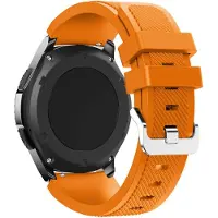 Strap-it Smartwatch bandje - siliconen bandje geschikt voor Huawei Watch GT 2 42mm / GT 3 42mm / GT 3 Pro 43mm - Amazfit GTS 1-2-3-4 - Mini / Bip / GTR 42mm - oranje