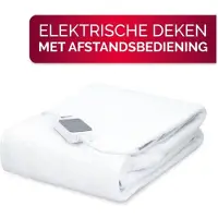 Alpina Elektrische Deken - Onderdeken met Instelbare Warmte - Wasbaar - Luxe Verwarmde - Veilig en Gezellig Beddengoed - Energiezuinig - 150x80 cm