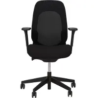 Giroflex Bureaustoel 40 - 4049 - Gaja Classic GA60999 - Voetkruis Kunststof - 3D Armleggers - Standaard Bekleding - Hoogte verstelbare lendensteun - Zwart