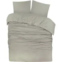 DoubleDry Dekbedovertrek flanel 100% zacht katoen tweepersoons 200x200/220 cm