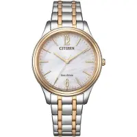Citizen Solarhorloge Polshorloge, dameshorloge, roestvrijstalen band, batterijontladingsindicator