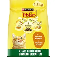 Friskies CAT BINNENHUISKATTEN MET KALKOEN & KIP EN GROENTEN- 6x 1.5kg