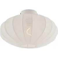 QAZQA Japandi plafondlamp wit met stoffen kap - Bida