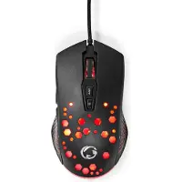 Nedis Gaming USB muis | USB-A | LED | 7200 dpi | 7 knoppen | 1,5 meter