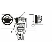 Brodit ProClip houder geschikt voor Skoda Fabia 2000-2007 Center mount