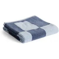 HAY Check handdoek 50x90 cm Steel blue