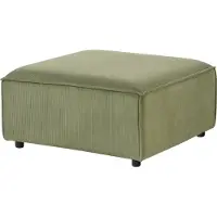 Beliani ARDAL - Ottomaan - Groen - Corduroy