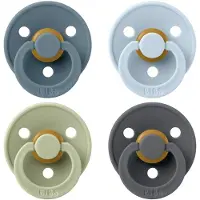 BIBS - Pacifier Colour 4 PACK - Petrol/Sage/Baby Blue/Iron - Size 2
