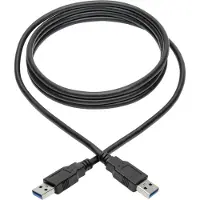 Eaton Tripp-Lite U325-006 USB 3.0 SuperSpeed A/A Cable for USB 3.0 All-in-One Keystone/Panel Mount Couplers (M/M), Black, 6 ft. TrippLite