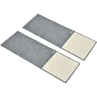 PawHut Krabplank, krabboom, katten speelgoed, sisal, polyester, grijs