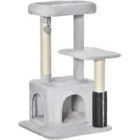 PawHut Activiteit krabpalen Amazon krabpalen kleine houten bed kattenboom krabpaal boom krabben kleine hangmat feandrea verwarmde ligstoel kattenmeubels muur kat hangmat raam ligbed slaapplaats sisal