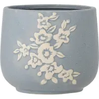 Bloomingville Betino Bloempot, Blauw, Steengoed