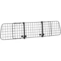 PawHut Paws hondenrek auto universeel koffergrill verstelbaar scheidingsrooster metaal zwart (91-152) x 30 cm