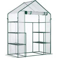 Outsunny Sunny Kweekkas - folie transparant - 142 x 73 x 195 cm