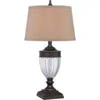 QUOIZEL LED Tafellamp Dennison | 1X E27 Max 60W | Palladian Bronze