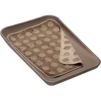 Leander Topper - Matty - 50x65 cm - Mocca m. Stippen - - OneSize - Handdoeken